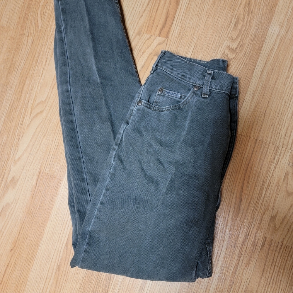 Vintage High waisted Lee jeans grayish, green 10L